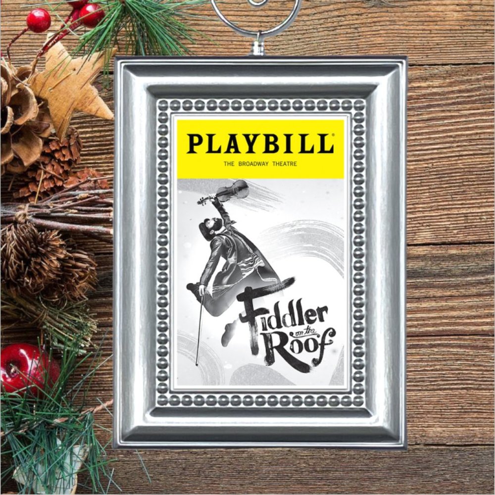 Fiddler On The Roof Broadway Musical Playbill Christmas Tree‎ Ornament